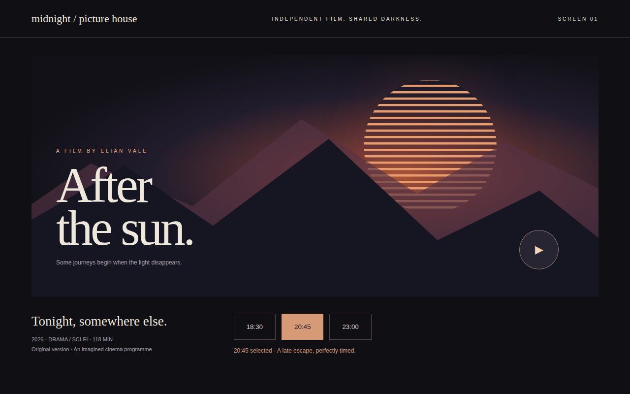 Midnight Picture House — screenshot