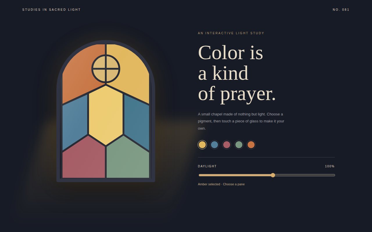 Chromatic Chapel — screenshot