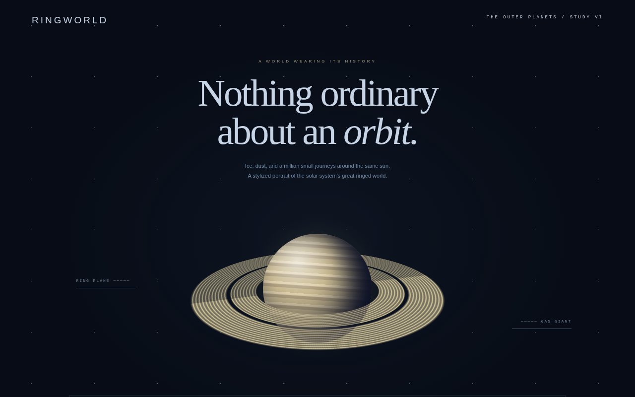 Ringworld — The Geometry of Saturn — screenshot