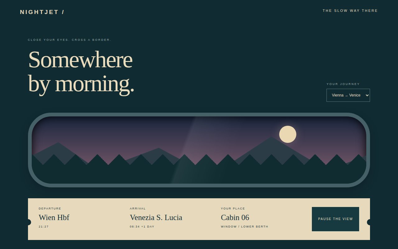 Nightjet — Somewhere by morning — screenshot
