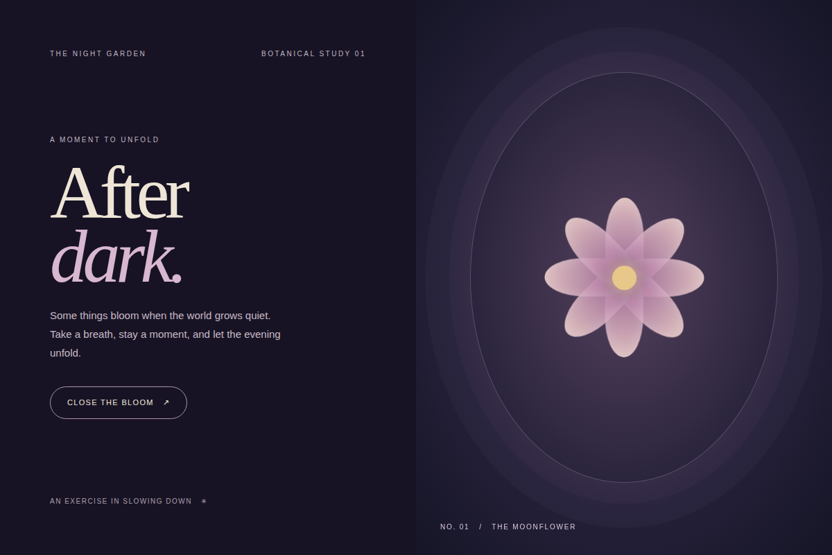 Screenshot of Night Garden