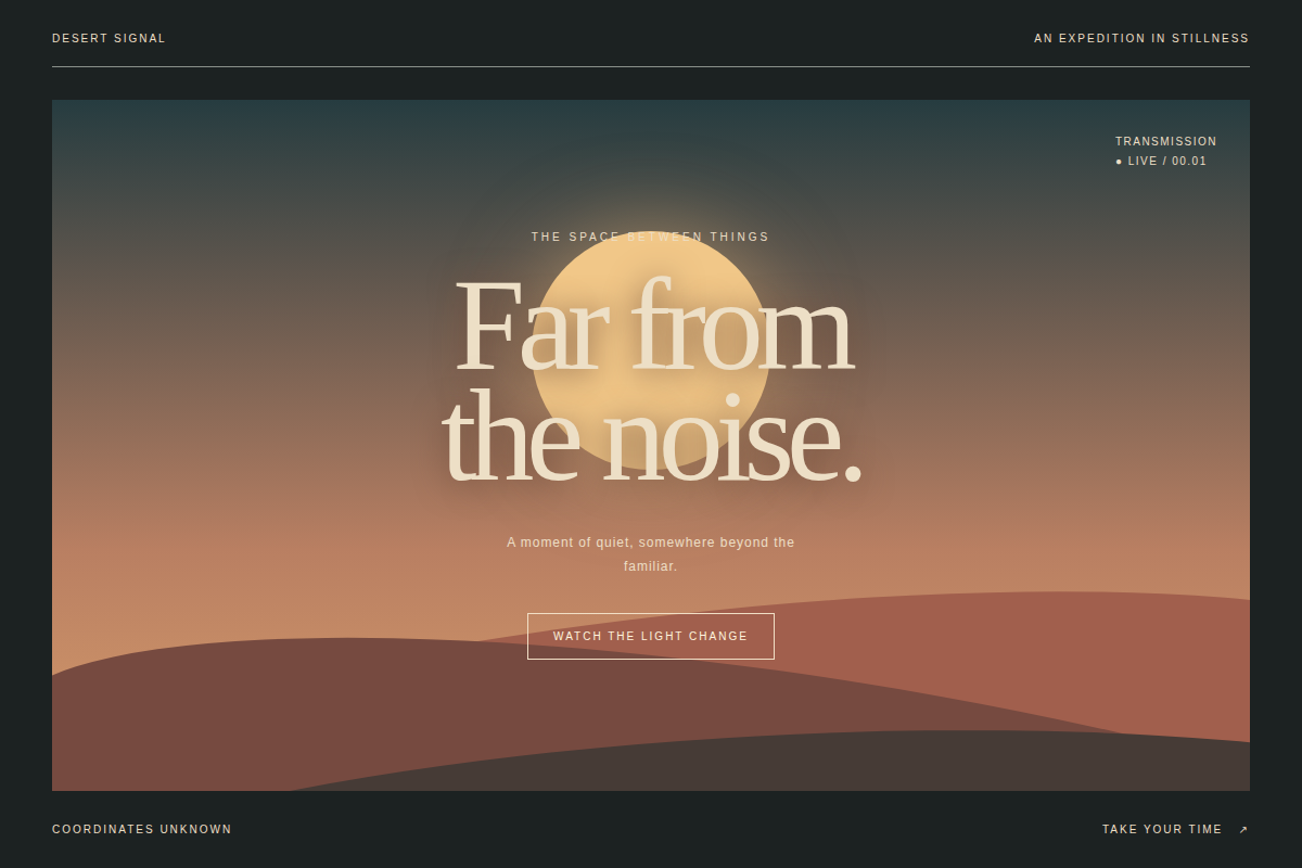 Screenshot of Desert Signal