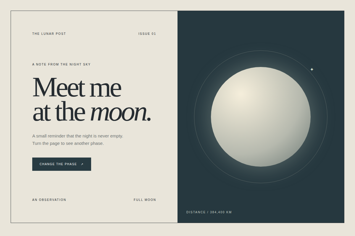 Screenshot of Lunar Post