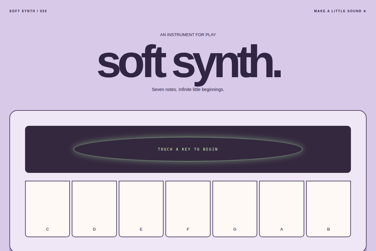 Screenshot of Soft Synth
