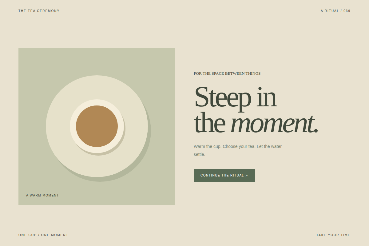 Screenshot of Tea Ceremony