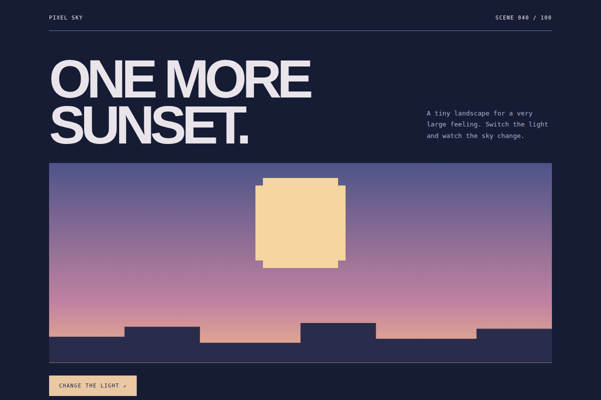 Screenshot of Pixel Sky