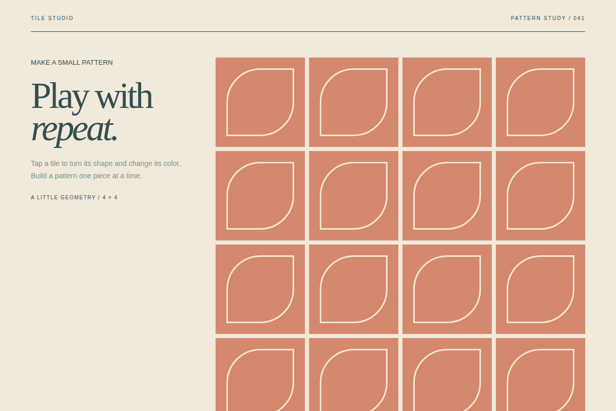 Screenshot of Tile Studio