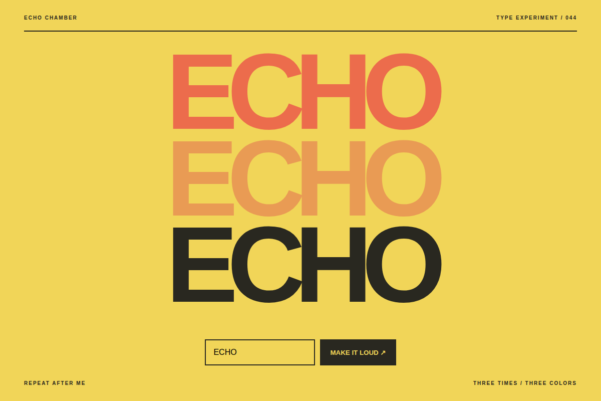 Screenshot of Echo Chamber