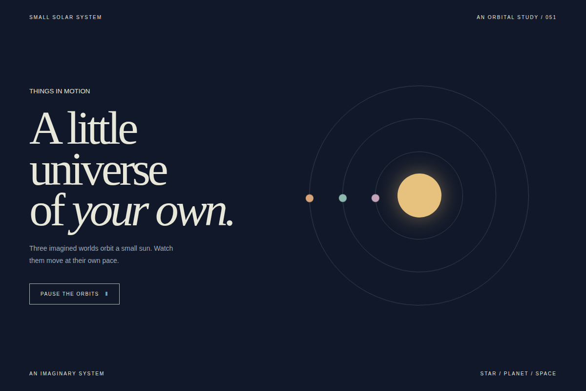 Screenshot of Small Solar System