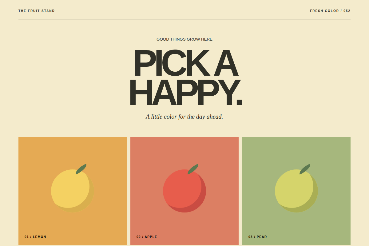 Screenshot of Fruit Stand
