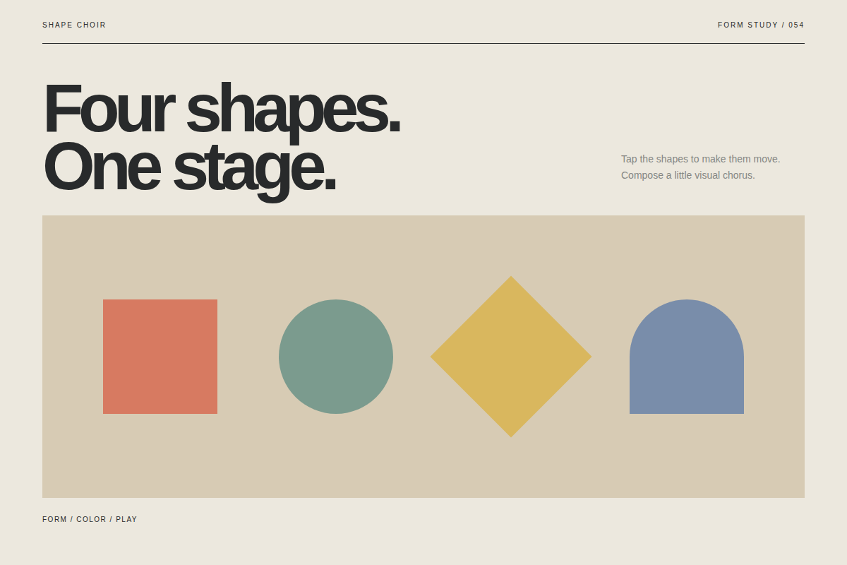 Screenshot of Shape Choir