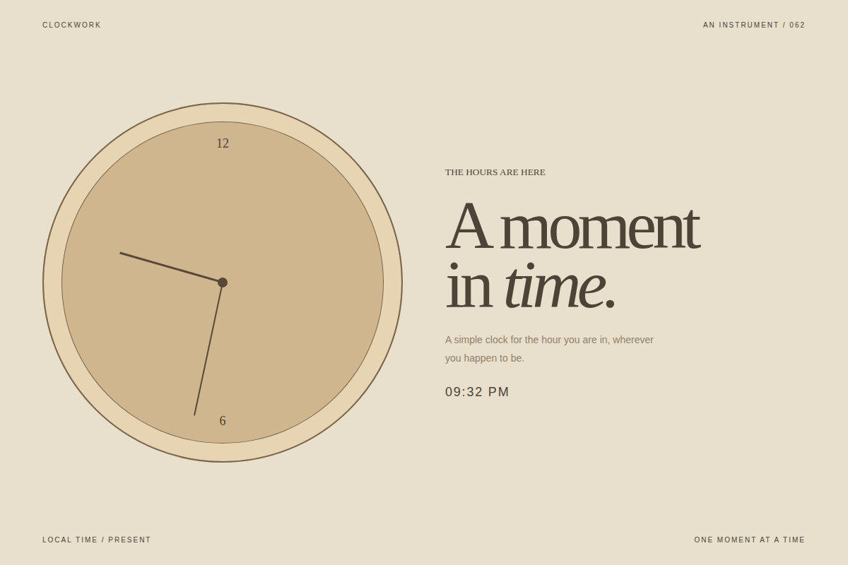 Screenshot of Clockwork