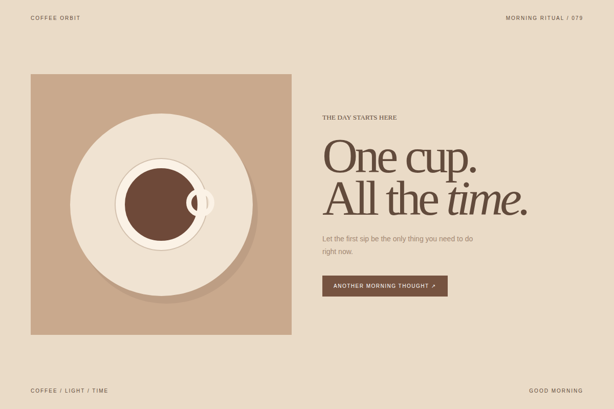 Screenshot of Coffee Orbit