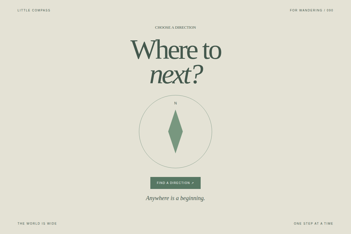 Screenshot of Little Compass
