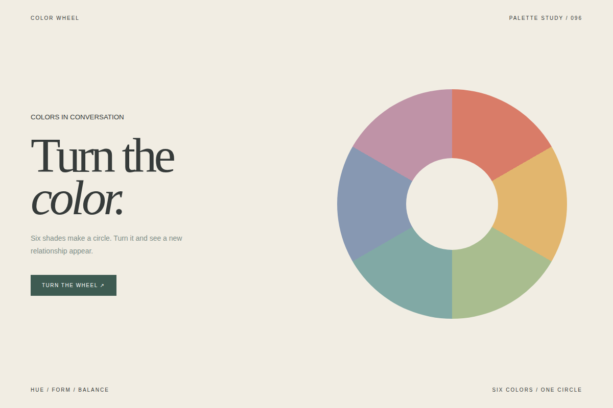 Screenshot of Color Wheel