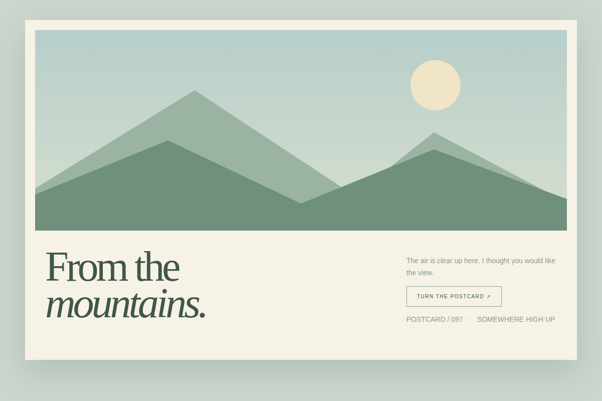 Screenshot of Mountain Post