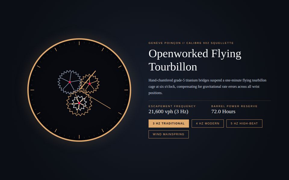 Vacheron & Vallée — Calibre 902 Openworked Tourbillon screenshot