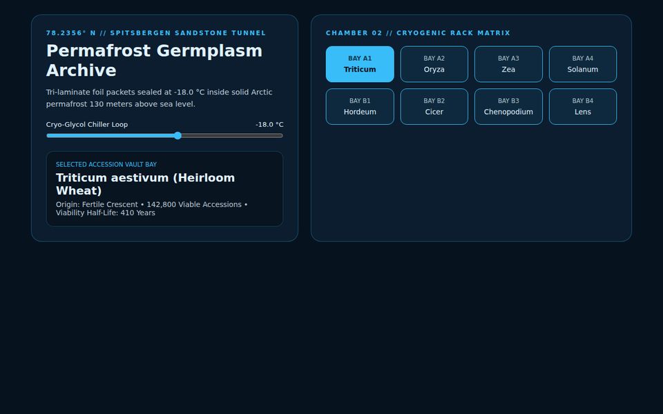 Svalbard Permafrost — Global Cryo-Seed Germplasm Vault screenshot
