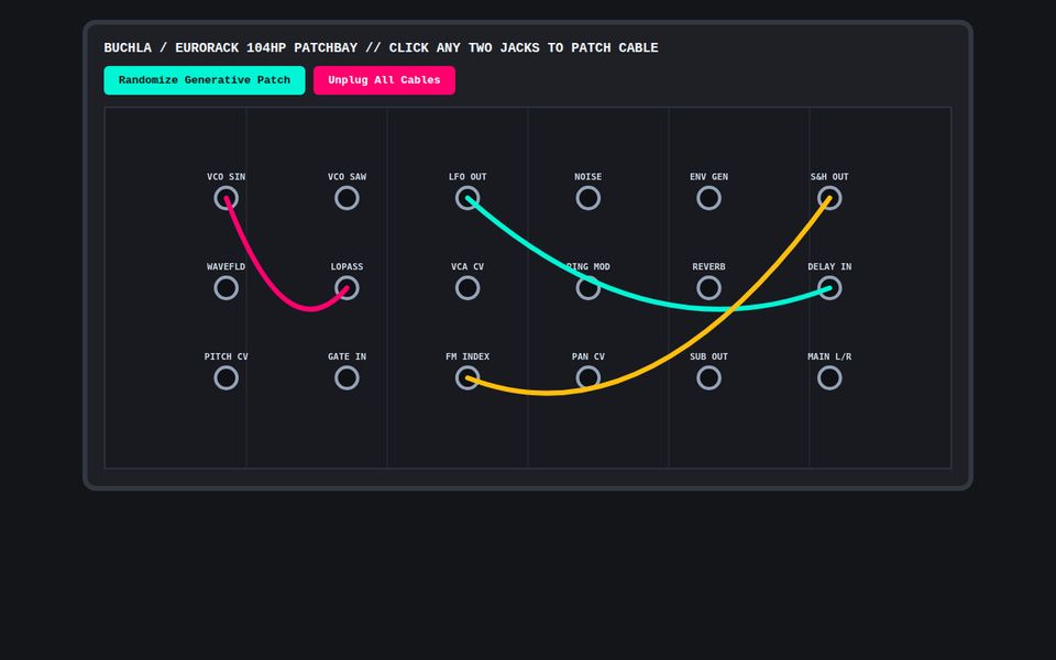 West-Coast Modular — Catenary Eurorack Patchbay screenshot