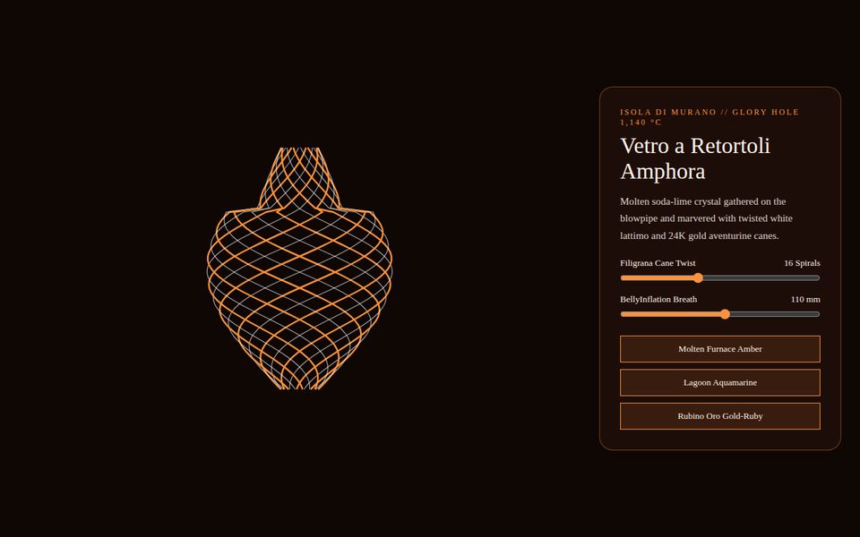Fornace Murano 1291 — Vetro Filigrana Blown Glass Kiln screenshot