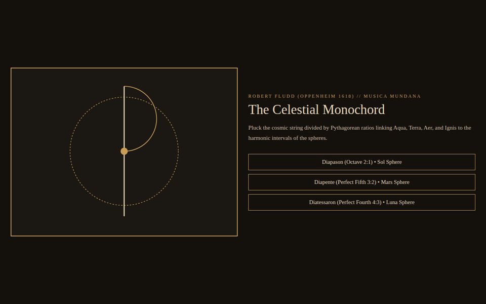 Utriusque Cosmi 1618 — Monochord of the World screenshot