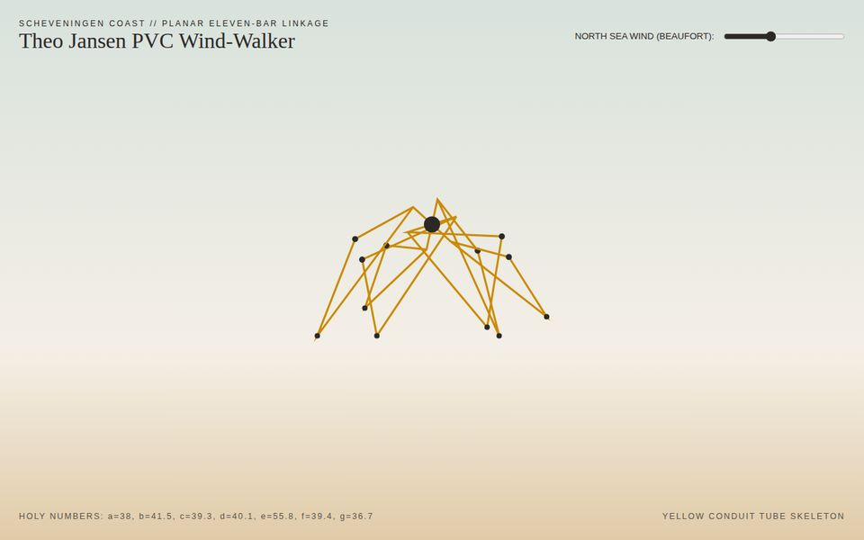 Animaris Sabiedris — Kinetic Beach Wind-Walker Linkage screenshot
