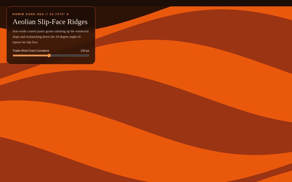 Sossusvlei Erg — Aeolian Barchan Dune Shadow Field screenshot
