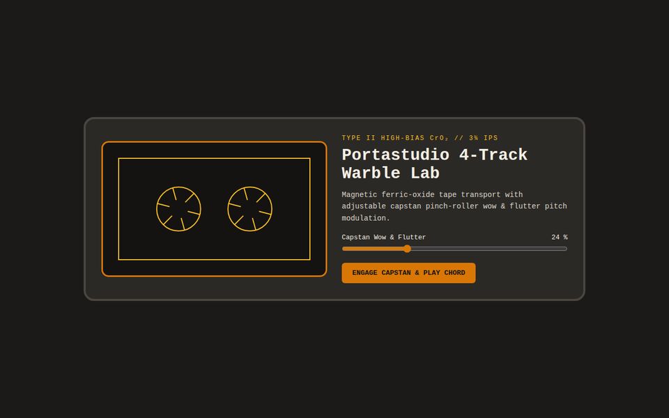 Portastudio 244 — 4-Track Analog Cassette Tape Deck screenshot