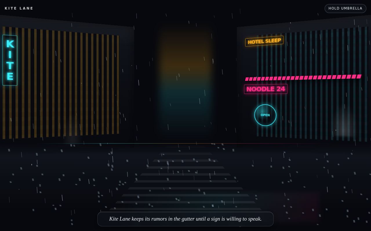 Rain on Neon Alley screenshot