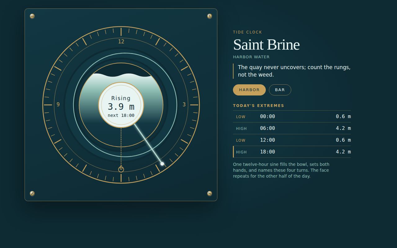 Tide Dial — Saint Brine screenshot
