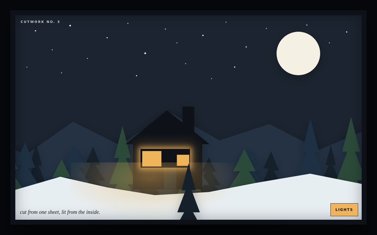 Paper Forest Diorama — Cutwork No. 3 screenshot