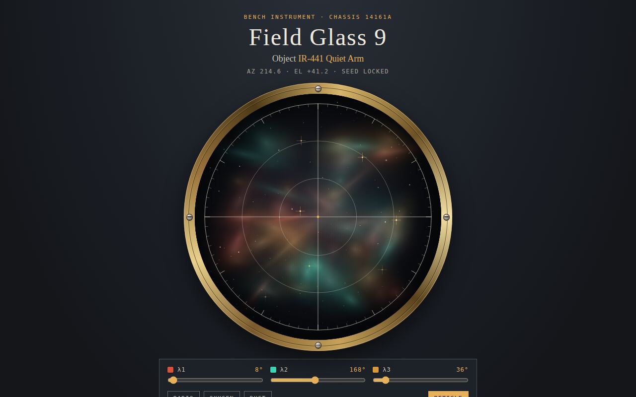 Field Glass 9 — IR-441 Quiet Arm screenshot