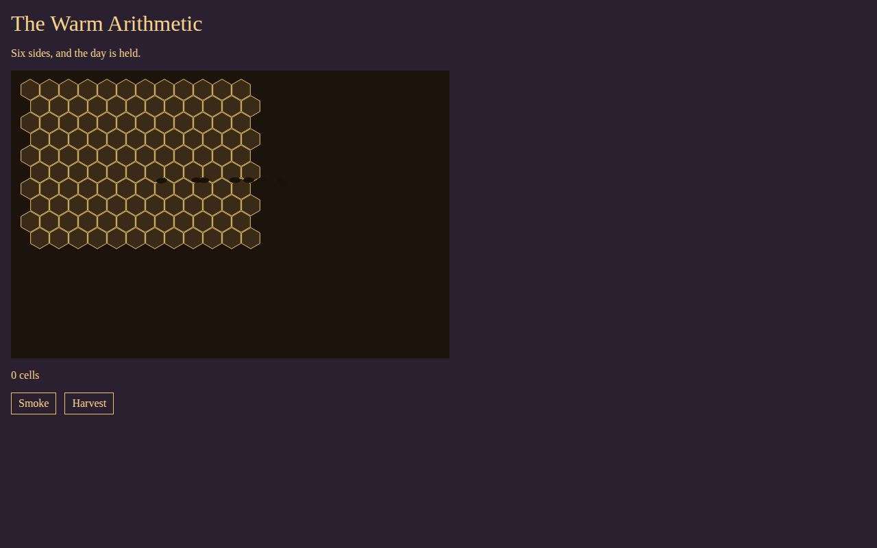 Honeycomb Hive — The Warm Arithmetic screenshot