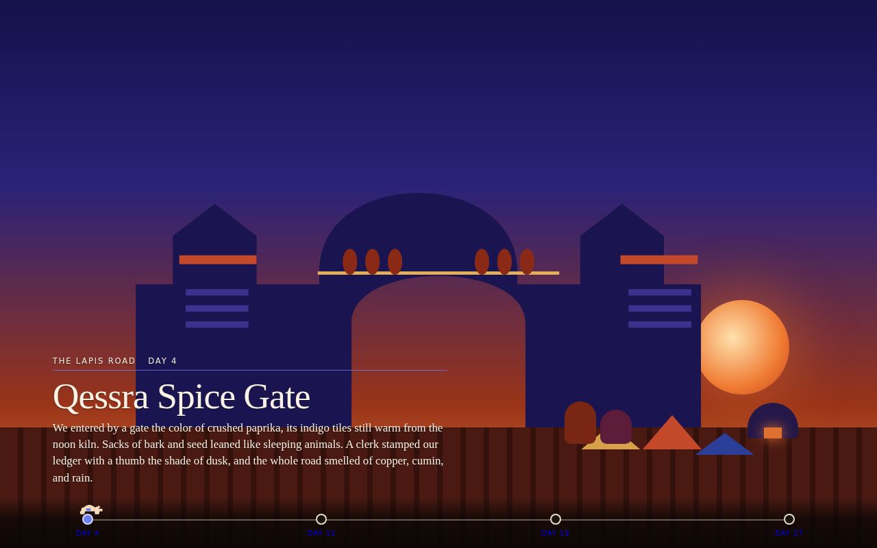 Caravan Scroll — The Lapis Road screenshot