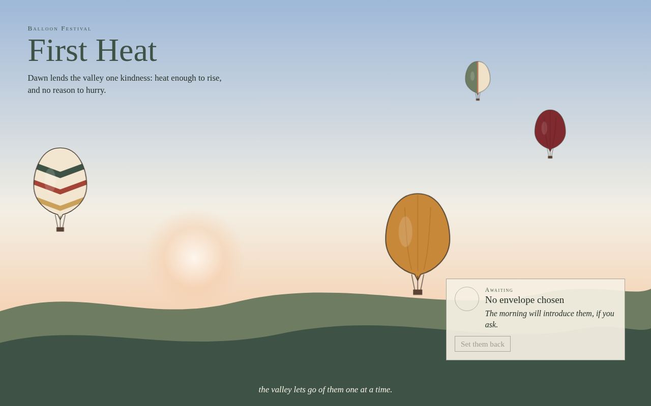 First Heat — Balloon Festival screenshot