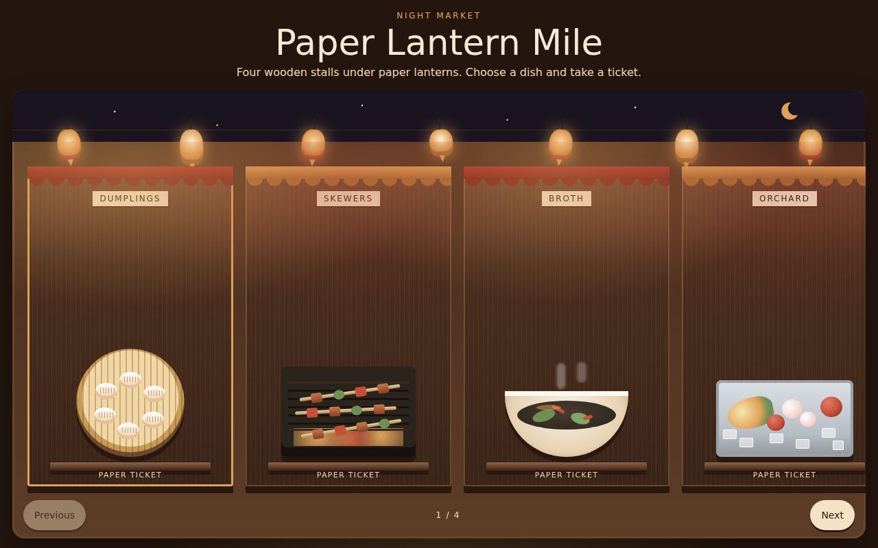Night Market — Paper Lantern Mile screenshot