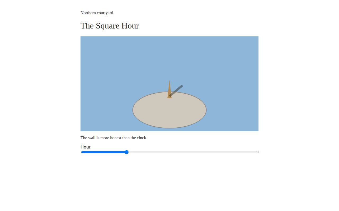 Daylight Gnomon — The Square Hour screenshot