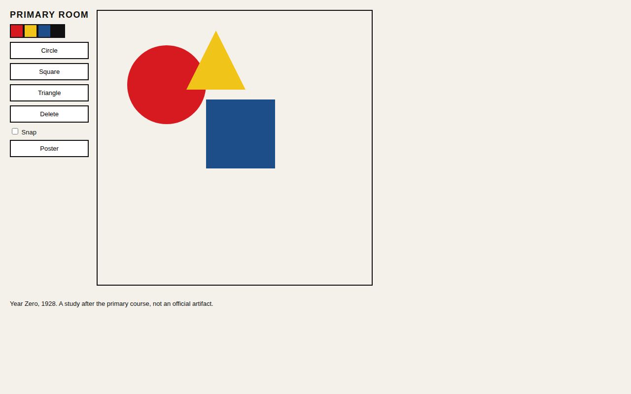 Bauhaus Table — Primary Room screenshot