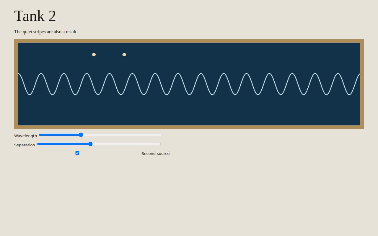 Wave Tank — Interference screenshot