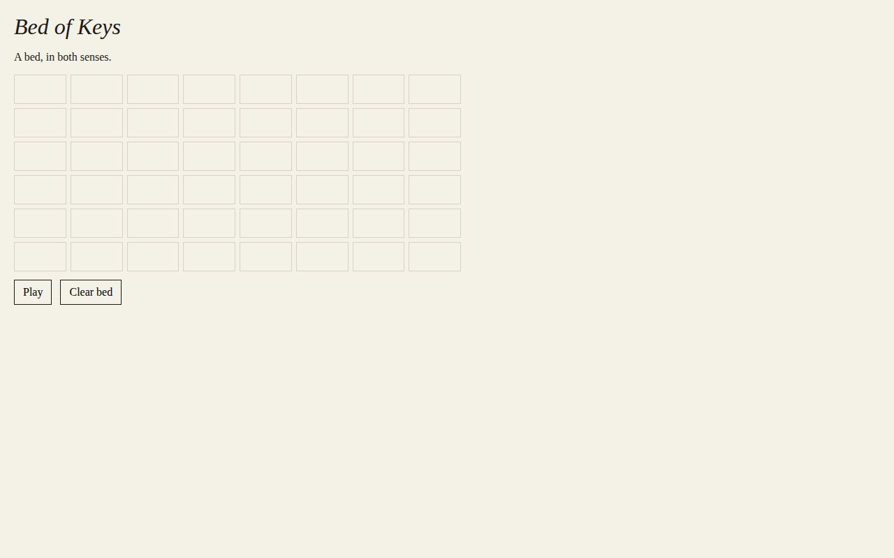 Piano Roll Garden — Bed of Keys screenshot