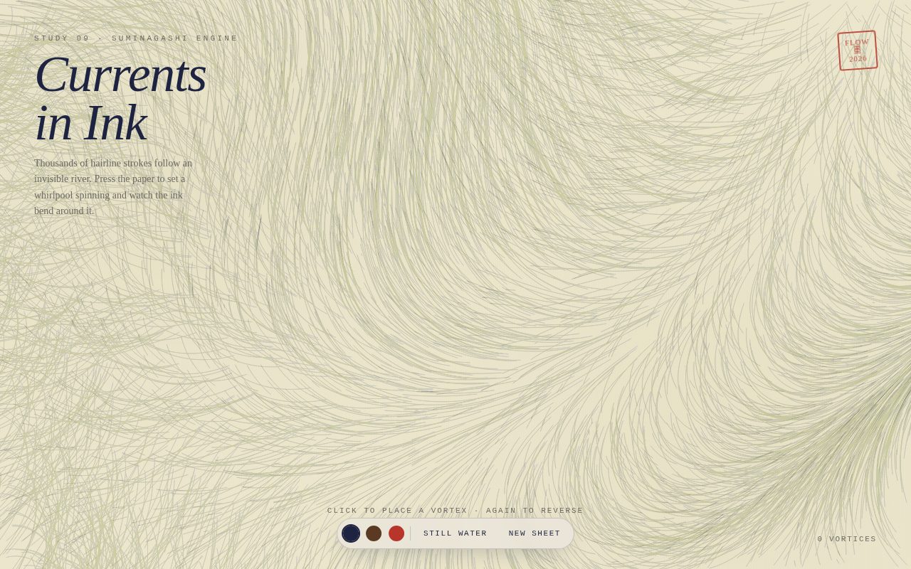 Screenshot of Currents in Ink