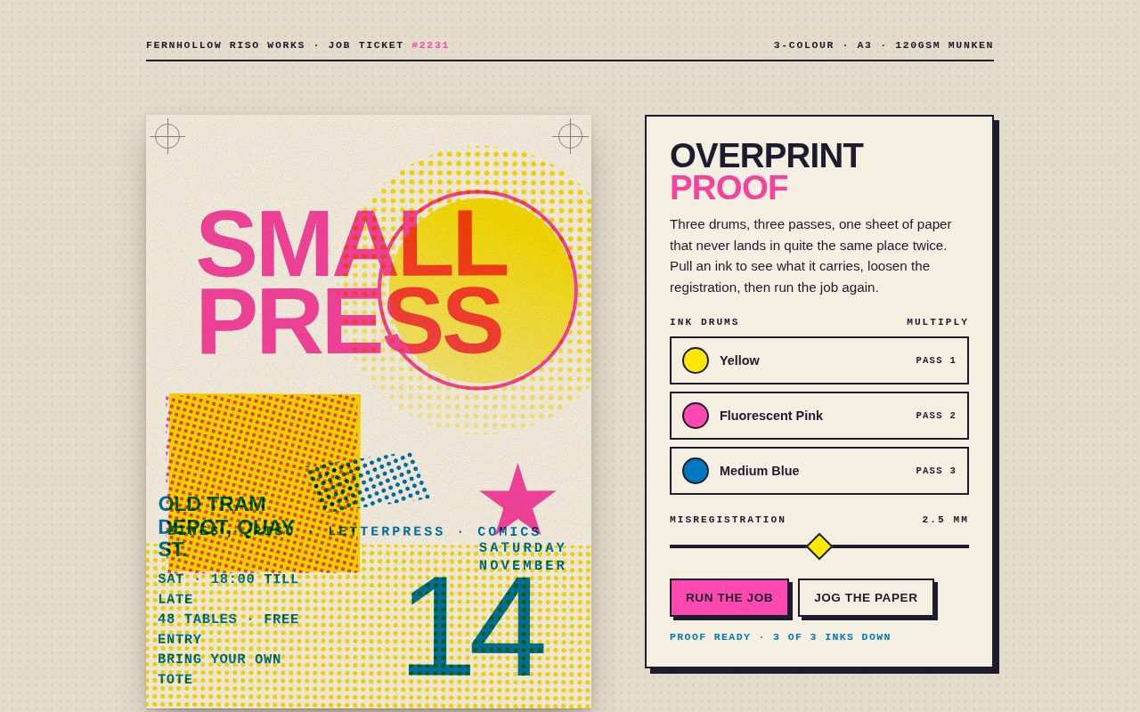 Screenshot of Riso Night Market Poster