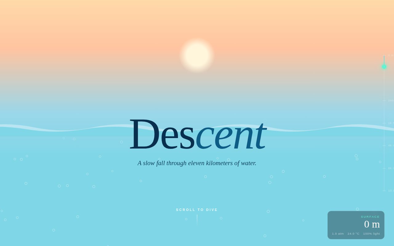 Screenshot of Descent: Eleven Kilometers Down