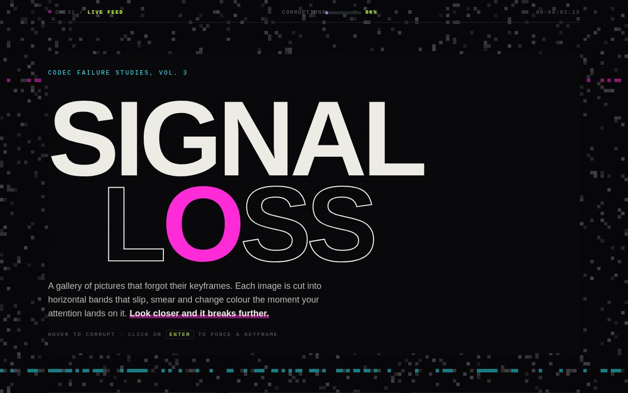 Screenshot of Signal Loss