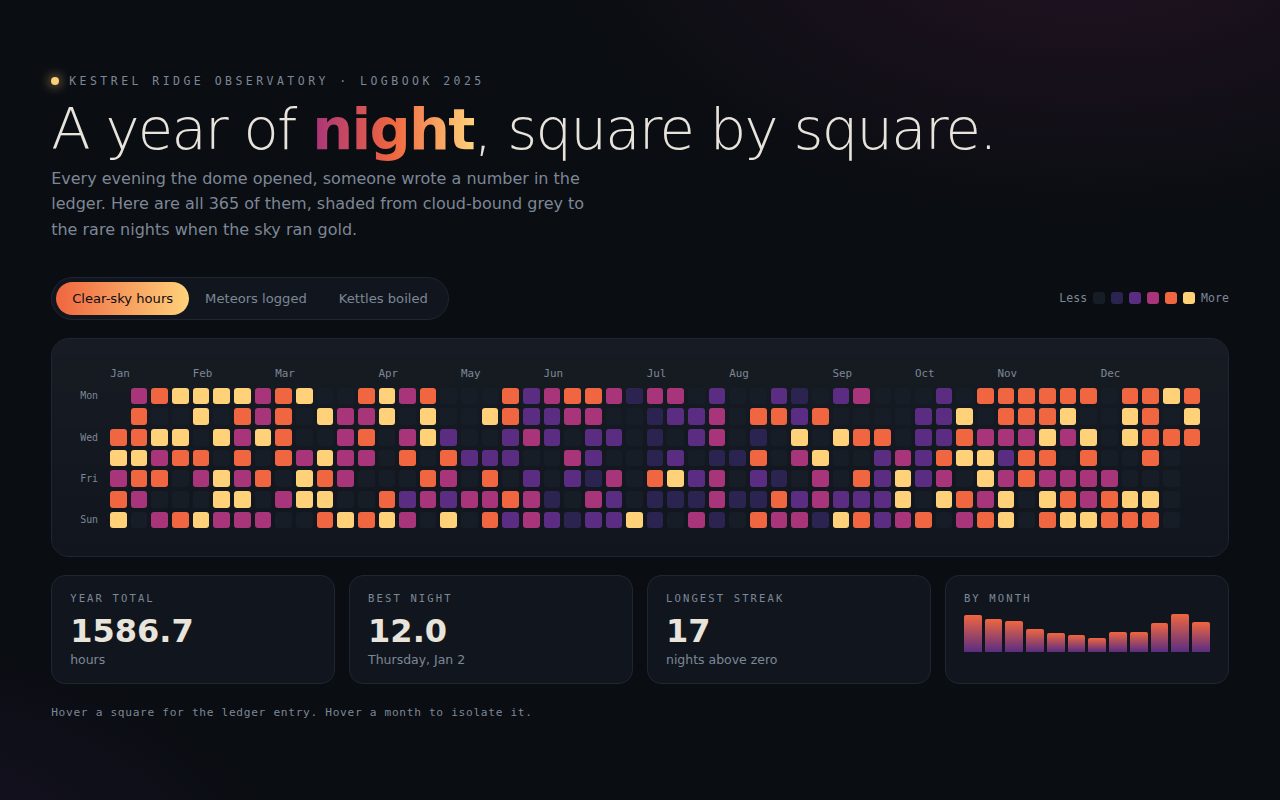 Screenshot of A Year of Night