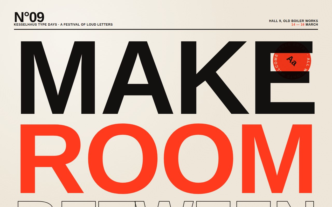 Screenshot of Make Room Between Letters