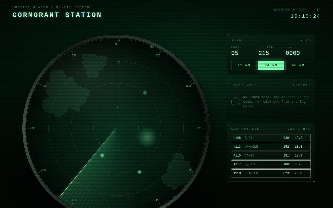 Screenshot of Cormorant Station Radar