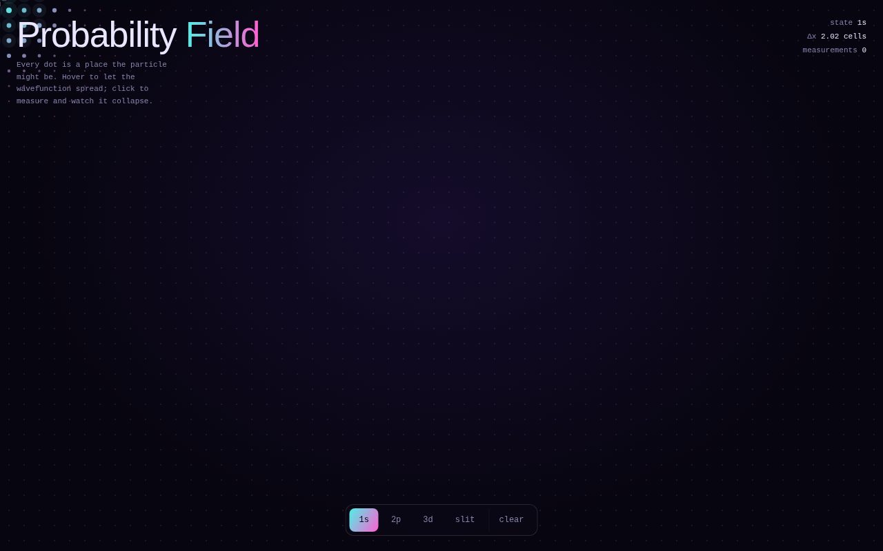Screenshot of Probability Field