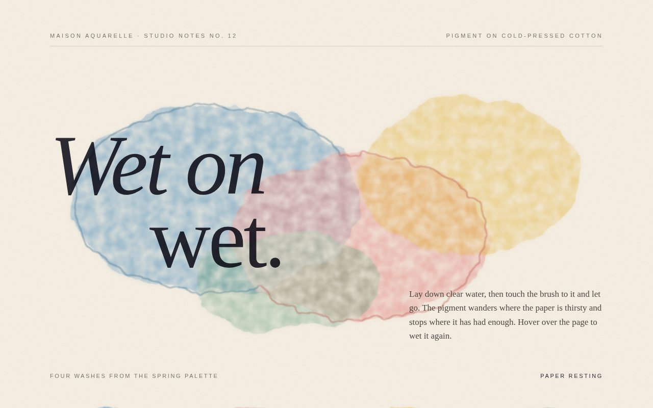 Screenshot of Wet on Wet