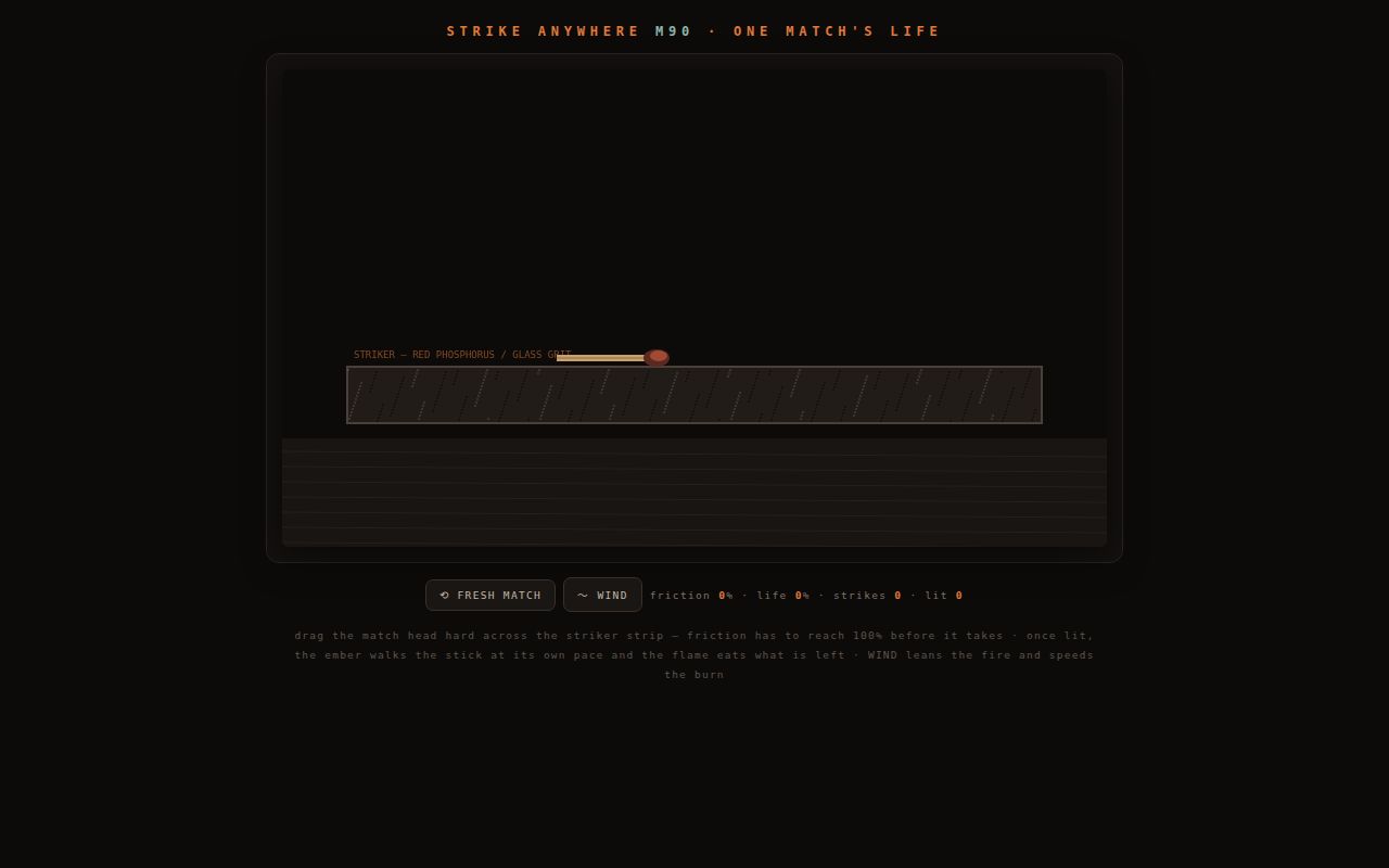 Screenshot of Strike Anywhere — One Match's Life